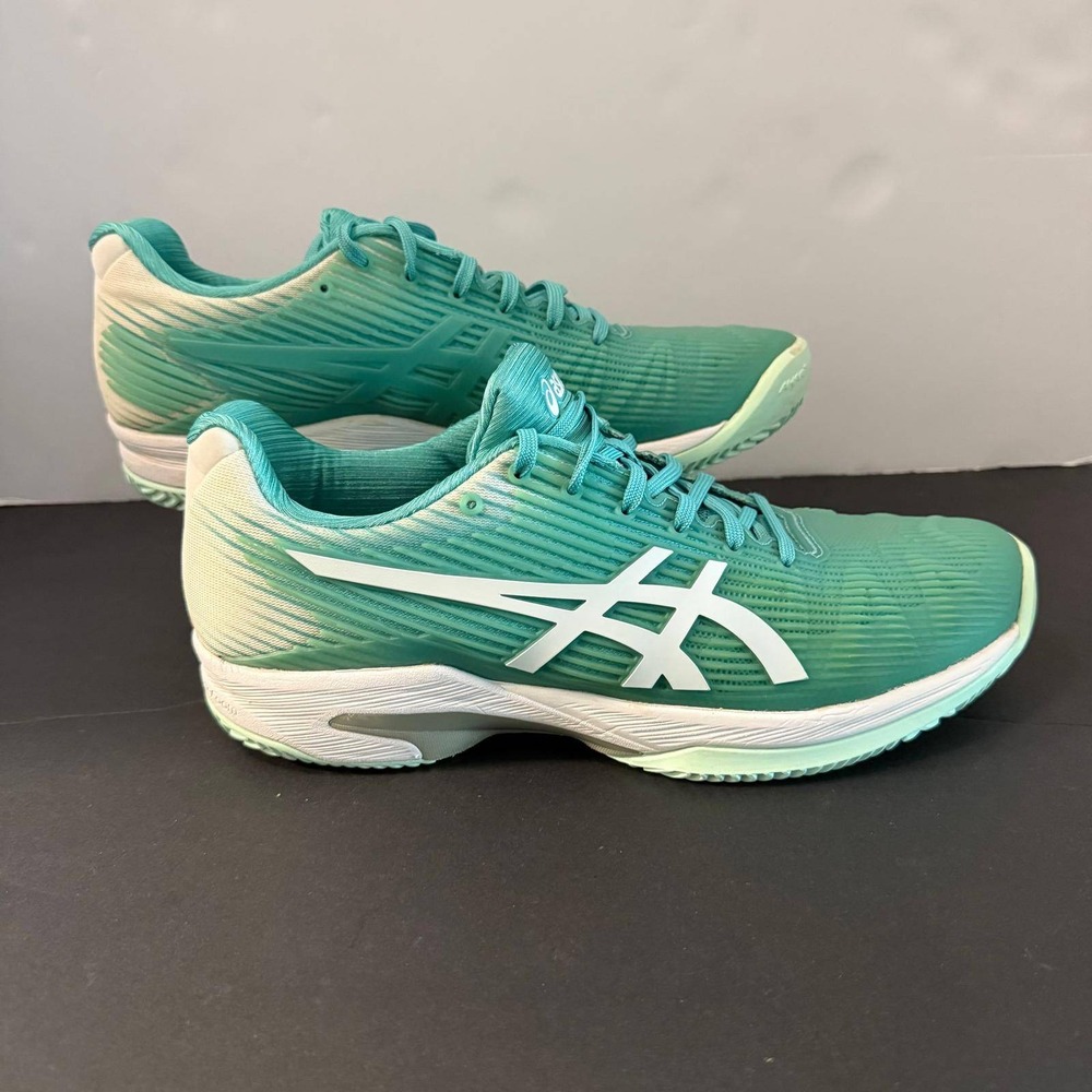 Asics Solution Speed FF Womens Tennis Shoes Teal White 1042A003 Size 10 US
